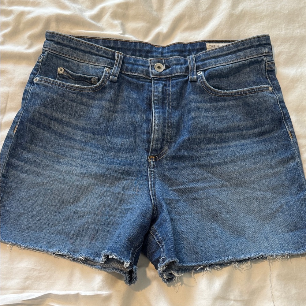 Rag & Bone Nina High Rise Denim Shorts